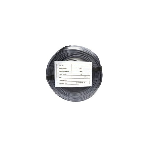 Cable Wholesale Security/Alarm Wire, Gray, 22/2 (22AWG 2 Conductor), Solid, CMR / In-wall rated, Coil Pack, 500 ft 10K4-02212CF - main